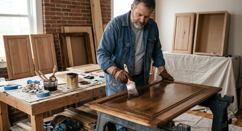 Built In Cabinetry Staining in Cincinnati, OH