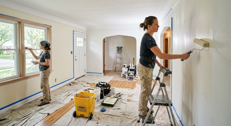 Townhouse Interior Painting in Wilmington, NC